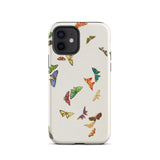Rainbow Butterflies - Kamisaka Sekka Phone Case Iphone 12 / Matte Butterfly-patterned, Chō Senshu, Meiji-era Artistic Revolution Mobile