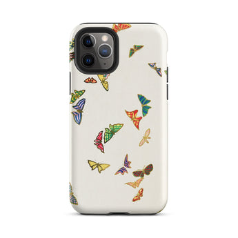 Rainbow Butterflies - Kamisaka Sekka Phone Case Iphone 11 Pro / Matte Butterfly-patterned Phone Case Kamisaka Sekka, Chō Senshu, Meiji-era