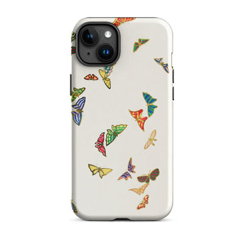 Rainbow Butterflies - Kamisaka Sekka Phone Case Iphone 15 Plus / Matte Butterfly-patterned Phone Case Kamisaka Sekka, Chō Senshu, Meiji-era