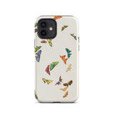 Rainbow Butterflies - Kamisaka Sekka Phone Case Iphone 12 / Matte Butterfly-patterned Phone Case Kamisaka Sekka, Chō Senshu, Meiji-era
