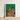 Vibrant Stylized Artwork White Frame Depicts Golden Demon Lanny Sommese Builds, Rainbow Devil, Horned Trickster Grins
