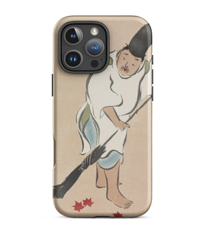 Iphone 16 Pro Max / Matte Raking - Kamisaka Sekka Rinpa Art Phone Case, Japanese, Cradle Zen-infused Artistry
