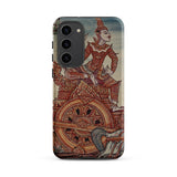 Rama’s Chariot - Thai Ramayana Mural Phone Case, Samsung Galaxy S23 Plus / Matte, Mobile Cases, Toby Leon