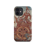 Rama’s Chariot - Thai Ramayana Mural Phone Case Iphone 12 / Matte Phone Case Thai Art Ramayana Mural, Mural Iphone,