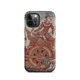 Rama’s Chariot - Thai Ramayana Mural Phone Case Iphone 12 Pro / Matte Phone Case Thai Art Ramayana Mural, Mural Iphone,