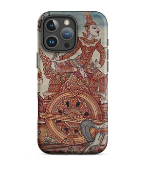 Iphone 16 Pro Max / Matte Rama’s Chariot - Thai Ramayana Mural Phone Case