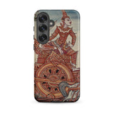 Rama’s Chariot - Thai Ramayana Mural Phone Case Samsung Galaxy S25 Plus / Matte Phone Case Detailed Illustration Traditional Thai Figure