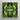 Square-framed Artwork Symmetrical Kaleidoscopic Pattern Vibrant Green Leaves Hypnotic Botanical Print, Alien Emerald Dreamscape, Trippy