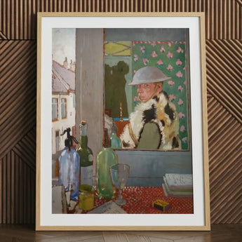 Ready to Start - William Orpen Art Print / Canvas Framed Painting Boy White Helmet Fur-lined Coat Set Orpen’s, Wartime Whiskey Prints