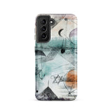 In the Realm of Air - Paul Klee Phone Case Samsung Galaxy S21 / Matte Abstract Art Phone Case Watercolor-style Design Teal Orange Paul Klee