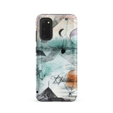 In the Realm of Air - Paul Klee Phone Case Samsung Galaxy S20 / Matte Abstract Watercolor Phone Case Celestial Geometric Motifs Teal Paul