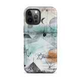 In the Realm of Air - Paul Klee Phone Case Iphone 12 Pro Max / Matte Phone Case Abstract Watercolor Design Black Sketch Lines Paul Klee