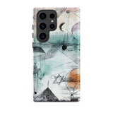 In the Realm of Air - Paul Klee Phone Case Samsung Galaxy S23 Ultra / Matte Phone Case Abstract Watercolor Design Black Sketch Lines Paul