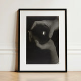 Rebecca Salsbury Strand - Alfred Stieglitz Art Print / Canvas Black-framed Monochrome Photograph Hands Reflective Glass, Crystal Ball Prints