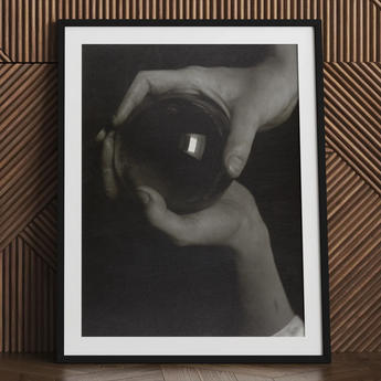 Rebecca Salsbury Strand - Alfred Stieglitz Art Print / Canvas Black-framed Art Print Monochrome Photograph Two Hands Reflective Alfred