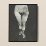 Rebecca Salsbury Strand - Alfred Stieglitz Art Print / Canvas Black-framed Black-and-white Photographic Nude Human Figure, Prints
