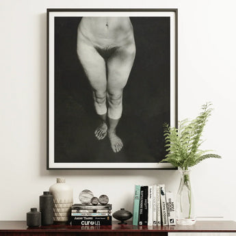 Rebecca Salsbury Strand - Alfred Stieglitz Art Print / Canvas Black-and-white Framed Photograph Nude Human Figure’s Legs Feet Alfred