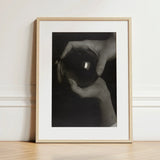 Rebecca Salsbury Strand - Alfred Stieglitz Art Print / Canvas Minimalist Wooden-framed Black-and-white Photograph Hands Reflective Glass