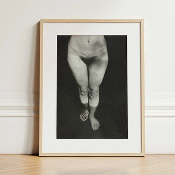 Rebecca Salsbury Strand - Alfred Stieglitz Art Print / Canvas Minimalist Wooden-framed Black-and-white Photographic Lower-body Human