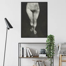 Rebecca Salsbury Strand - Alfred Stieglitz Framed Canvas, Black White Artistic Photograph Partial Human Figure Waist