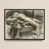 Reclining Male Nude - John Singer Sargent Art Print / Canvas, John Singer Sargent, Body Tilts, Fallen Ephebe