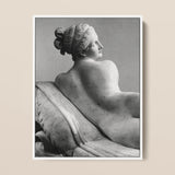 Reclining Naiad - Antonio Canova Art Print / Canvas, 12x16’’ / 31x41cm / White Frame, Posters Prints & Visual Artwork, Toby Leon