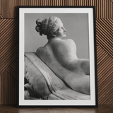 Reclining Naiad - Antonio Canova Art Print / Canvas, 24x32’’ / 61x81cm / Black Frame / Matboard, Posters Prints & Visual Artwork, Toby Leon