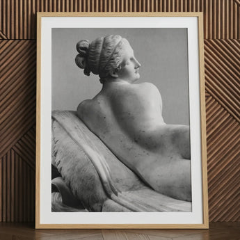 Reclining Naiad - Antonio Canova Art Print / Canvas, 24x32’’ / 61x81cm / Natural Frame / Matboard, Posters Prints & Visual Artwork, Toby
