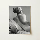 Reclining Naiad - Antonio Canova Art Print / Canvas Black-and-white Photograph Classical Marble Sculpture Nude Female Figure Young