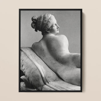 Reclining Naiad - Antonio Canova Art Print / Canvas, Young Naiad Reclines, Naiad Reclines Half-turned, Profile Catching Pale, Catching Pale