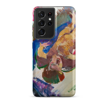 Reclining Nude - Anton Kolig Samsung Case, Galaxy S21 Ultra / Matte, Smartphone Colorful Painted Case