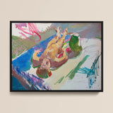 Liegender Akt mit Krug – Anton Kolig Kunstdruck / Leinwand, 16x12’’ / 41x31cm / Schwarzer Rahmen, Poster-Drucke & visuelle Kunstwerke, Toby Leon