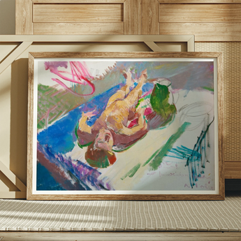 Liegender Akt mit Krug – Anton Kolig Kunstdruck / Leinwand, Poster-Drucke & visuelle Kunstwerke, Toby Leon