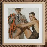 Record Time Cool Summer Comfort - J.c. Leyendecker Art Print / Canvas, Prints