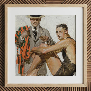 Record Time Cool Summer Comfort - J.c. Leyendecker Art Print / Canvas, Prints