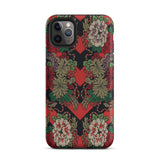 Red Fan Pattern - G.a. Audsley Iphone Case, 11 Pro Max / Matte, Floral Patterned Phone Case