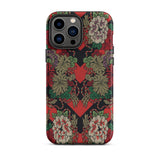 Red Fan Pattern - G.a. Audsley Iphone Case, 13 Pro Max / Matte, Floral Patterned Phone Case