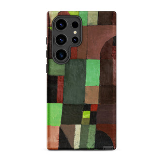 Red and Green Architecture - Paul Klee Phone Case, Samsung Galaxy S24 Ultra / Matte, Mobile Cases, Toby Leon