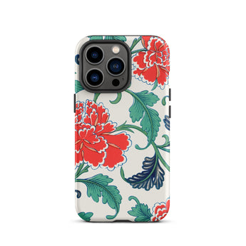 Red Peonies - Owen Jones Floral Phone Case, Iphone 13 Pro / Matte, Mobile Cases, Toby Leon
