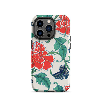 Red Peonies - Owen Jones Floral Phone Case, Iphone 14 Pro / Matte, Mobile Cases, Toby Leon