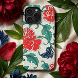 Red Peonies - Owen Jones Floral Phone Case, Mobile Cases, Toby Leon