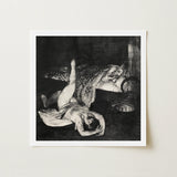 Reducing Exercises - George Bellows Art Print / Canvas, Tips, Tenement Bedroom, Lithographic Crayon, Iron Bedstead Prints