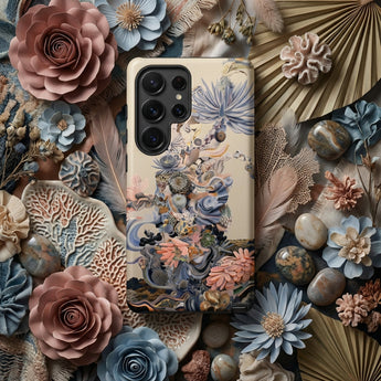 Regalia - Surreal Succulent Cornucopia Phone Case Cream-colored Phone Case Adorned Detailed Colorful Illustration Marine Surreal Succulent