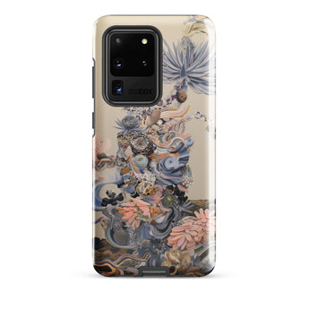 Regalia - Surreal Succulent Cornucopia Phone Case Samsung Galaxy S20 Ultra / Gloss Beige Phone Case Intricate Artistic Design Layered