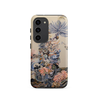 Regalia - Surreal Succulent Cornucopia Phone Case Samsung Galaxy S23 / Matte Beige Phone Case Adorned Detailed Artistic Illustration