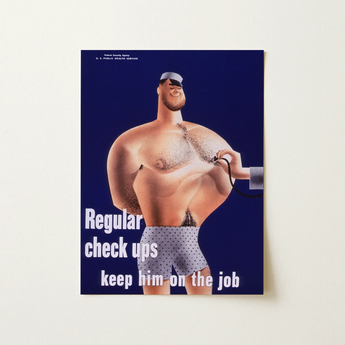 Regular Check-ups Keep Him on the Job Art Print / Canvas, 12x16’’ / 31x41cm / Unframed / no Border, Posters Prints & Visual Artwork, Toby