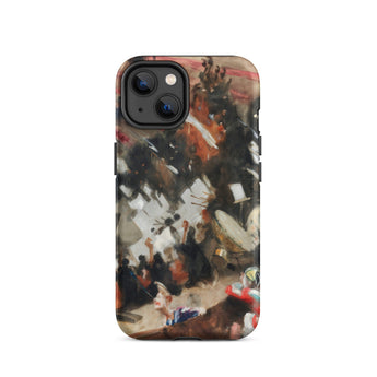Rehearsal of the Pasdeloup Orchestra - John Singer Sargent Phone Case Iphone 14 / Matte Rugged Abstractly Painted Phone Case Bold Strokes