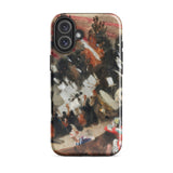 Rehearsal of the Pasdeloup Orchestra - John Singer Sargent Phone Case Iphone 16 Plus / Gloss Rugged Phone Case Dynamic Abstract Painting