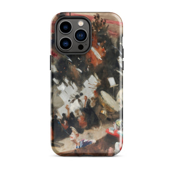 Rehearsal of the Pasdeloup Orchestra - John Singer Sargent Phone Case Iphone 14 Pro Max / Gloss Rugged Phone Case Dynamic Abstract Painting