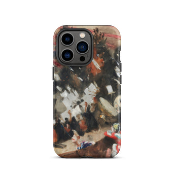 Rehearsal of the Pasdeloup Orchestra - John Singer Sargent Phone Case Iphone 13 Pro / Matte Rugged Phone Case Dynamic Impressionistic
